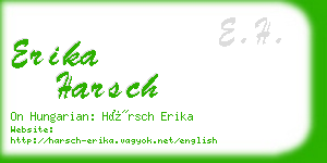 erika harsch business card